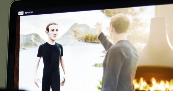 Zuckerberg and his avatar