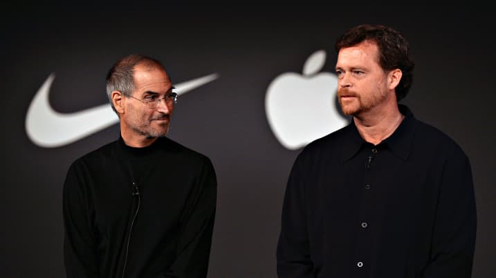The iconic Steve Jobs of Apple and Mark Parker of Nike